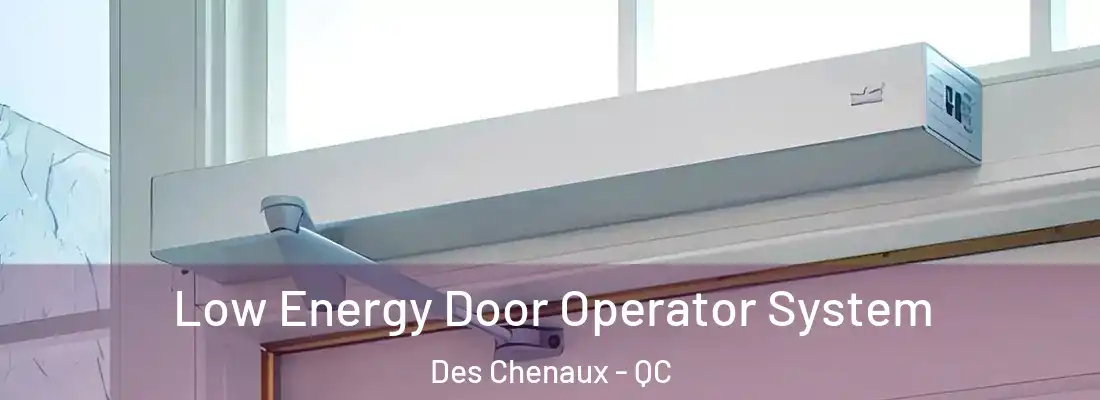  Low Energy Door Operator System Des Chenaux - QC