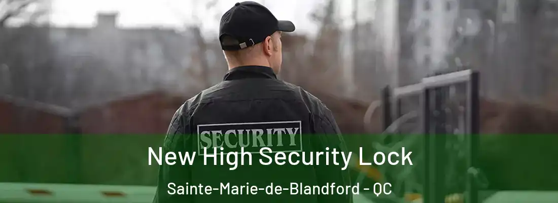  New High Security Lock Sainte-Marie-de-Blandford - QC