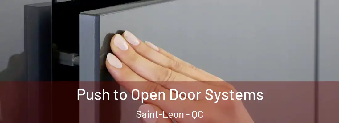  Push to Open Door Systems Saint-Leon - QC