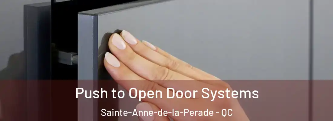 Push to Open Door Systems Sainte-Anne-de-la-Perade - QC